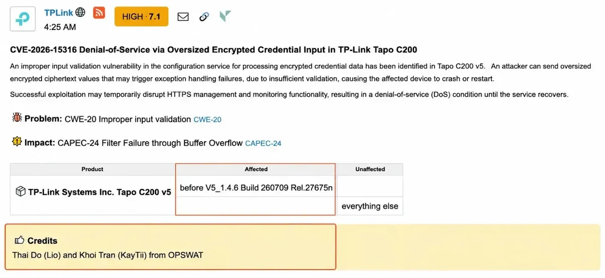 CVE-2026-15316 (Източник: OPSWAT)