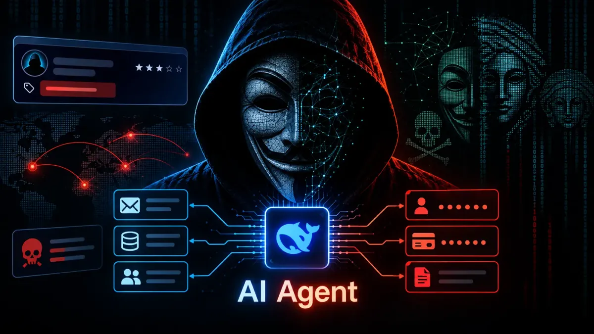 BlackHatSect0r използва базиран на DeepSeek AI агент за автоматизиране на атаки и извличане на 16 834 идентификационни данни