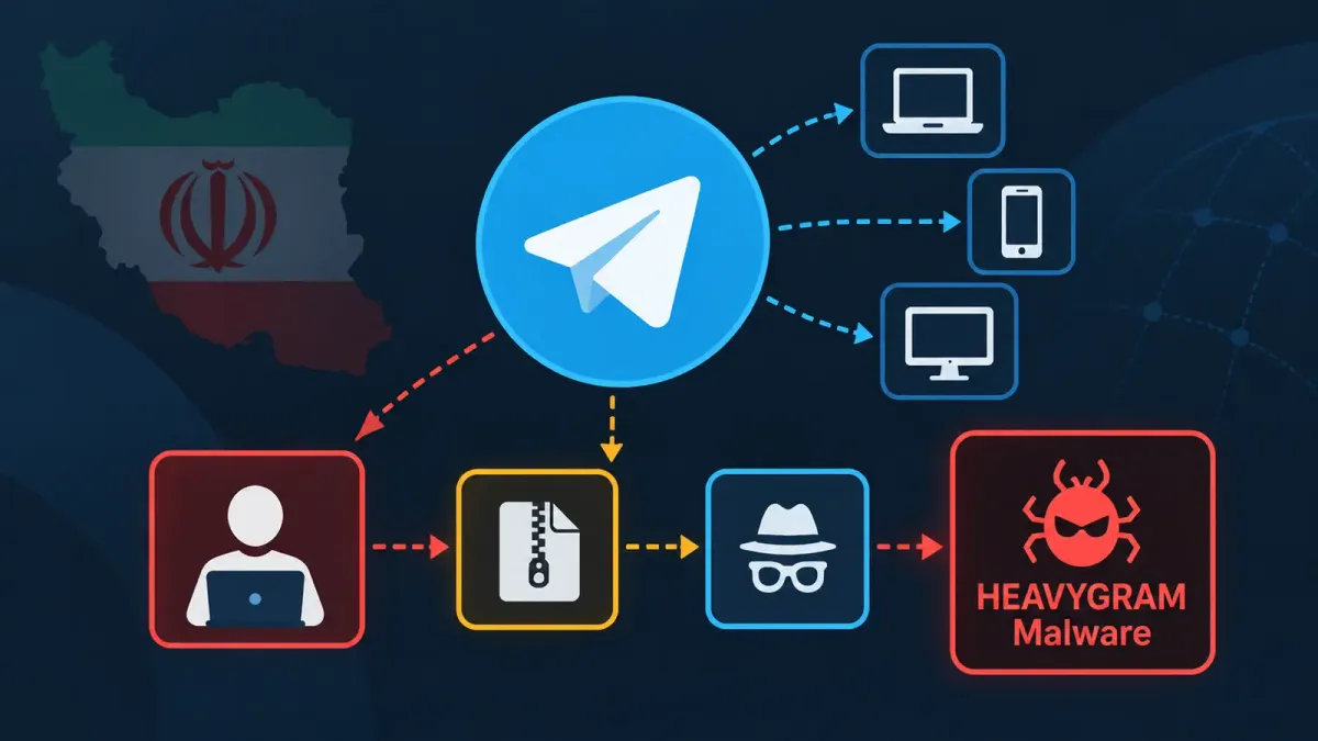 Хакери превръщат Telegram в команден център за зловредния софтуер за наблюдение HEAVYGRAM