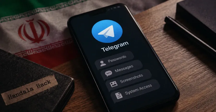 Свързваната с Иран група Handala Hack е свързана с задна врата за Telegram HEAVYGRAM, която може да краде пароли