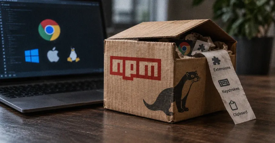 Зловредният софтуер WeaselBiscuit се разпространява чрез 13 npm пакета за извличане на данни от разширения за Chrome