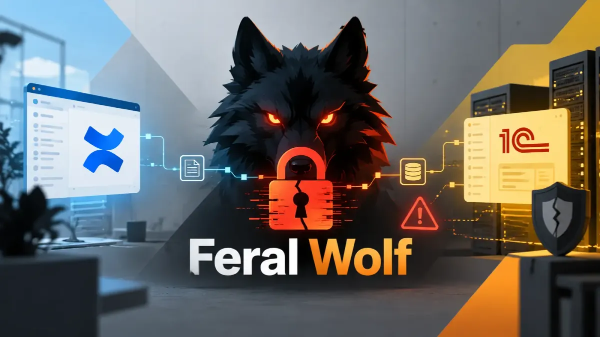 Рансъмуер атаките Feral Wolf експлоатират Atlassian Confluence и грешно конфигурирани системи 1C