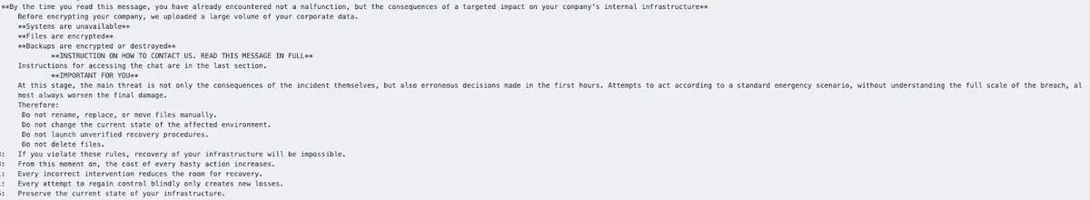 Excerpt from the RESTORE_FILES.txt (Source - Huntress)
