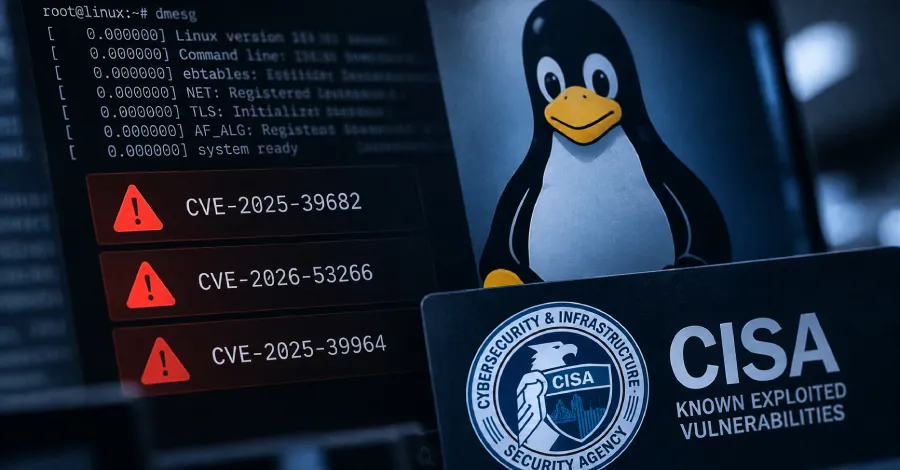 CISA добави три уязвимости в ядрото на Linux, които се експлоатират активно