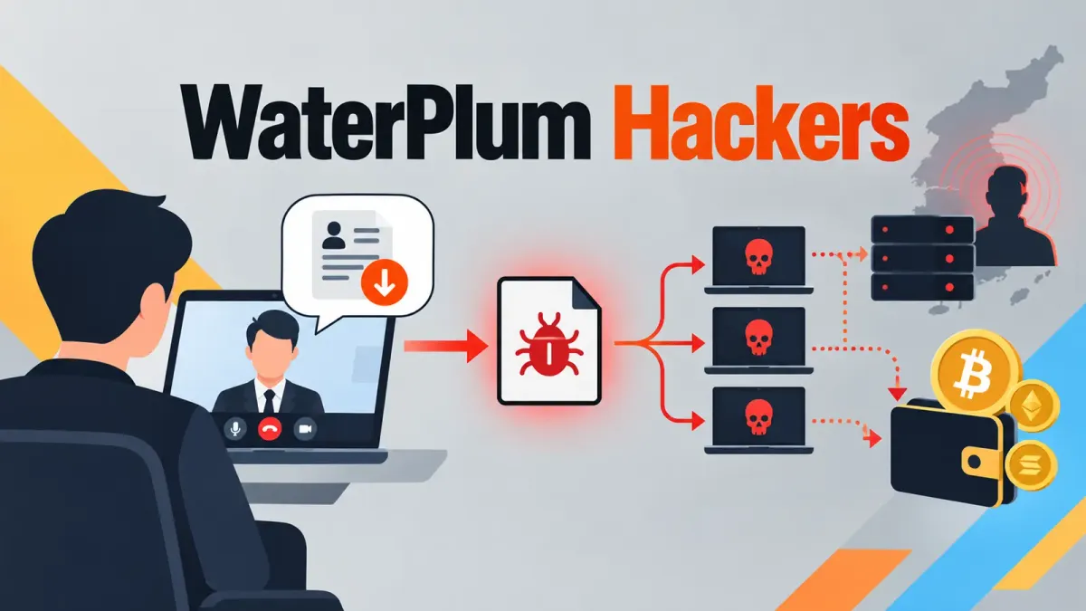 Севернокорейски хакери от групата WaterPlum инфектираха 30 000 компютъра чрез фалшиви интервюта за работа и откраднаха 10,7 млн. долара в криптовалута