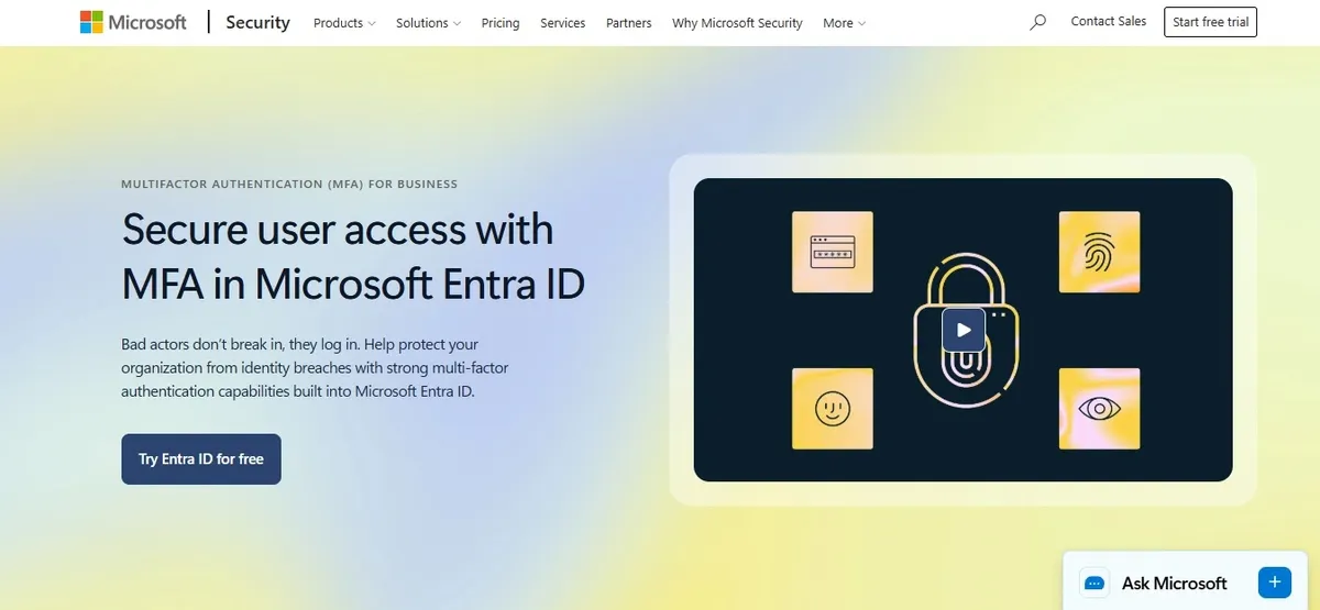 Microsoft Entra MFA — Най-добро като цяло за M365 среди