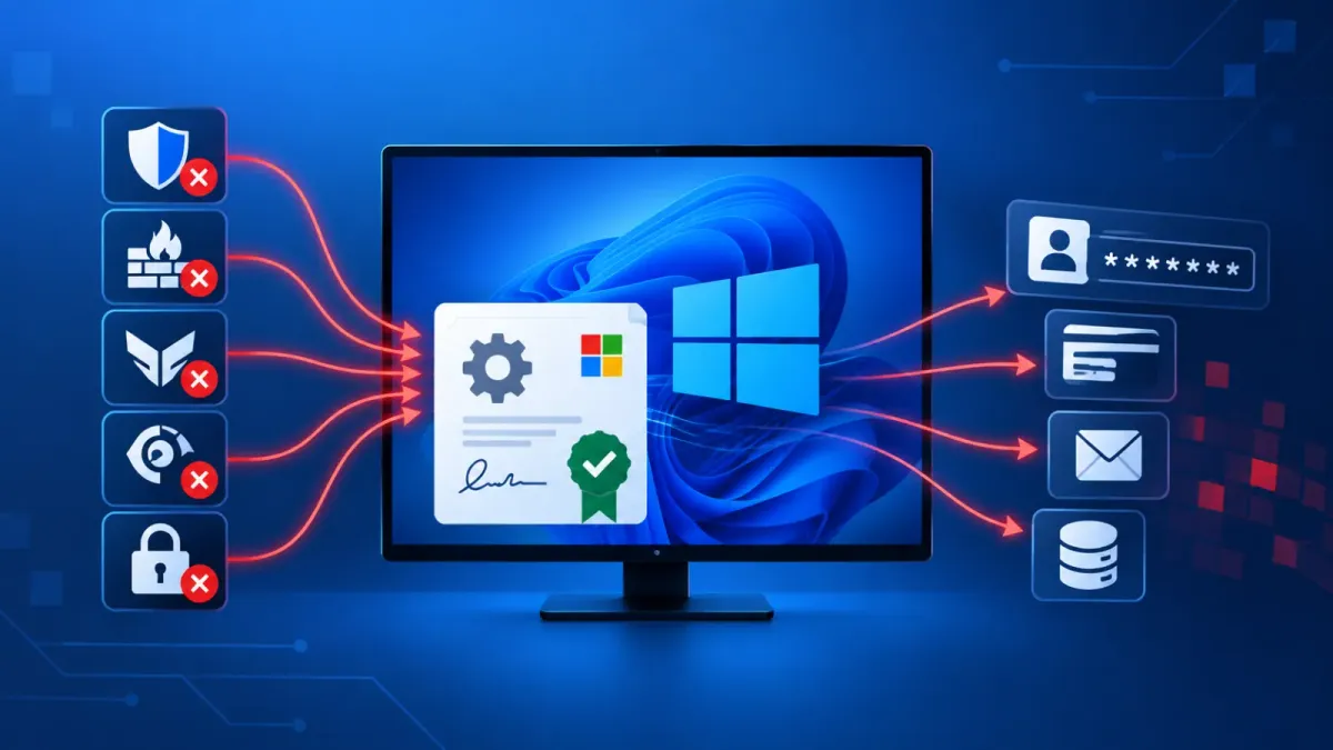 Хакери използват подписан от Microsoft драйвер за деактивиране на 145 инструмента за сигурност и кражба на пароли