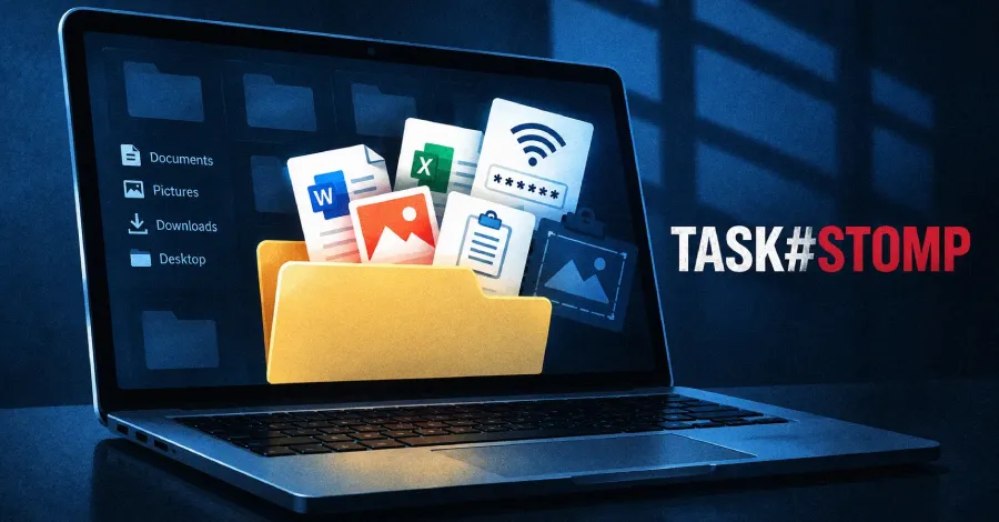 PowerShell задна врата при кампанията TASK#STOMP краде документи, Wi-Fi пароли и данни от клипборда