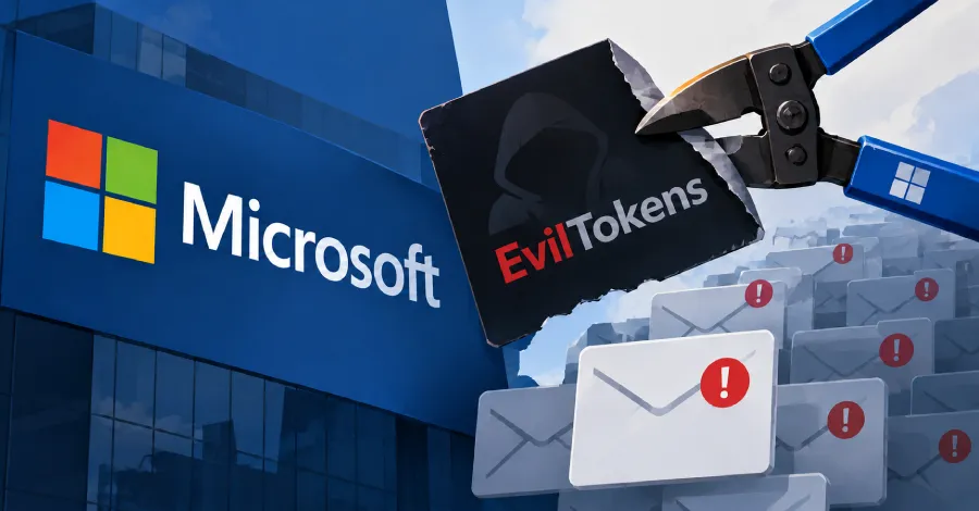 Microsoft свали платформата за фишинг с кодове за устройства EvilTokens, свързана с над 12 000 компрометирани пощенски кутии