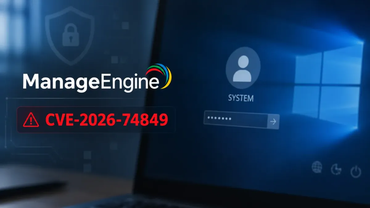Критична уязвимост в ManageEngine позволява на атакуващи да получат SYSTEM достъп през екрана за вход в Windows