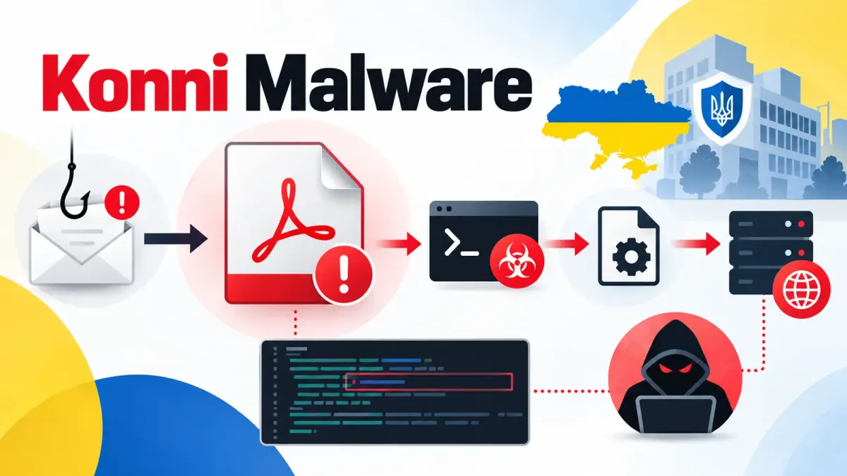Фалшиви PDF файлове прикриват кампания със зловреден код на Konni, насочена към украински организации