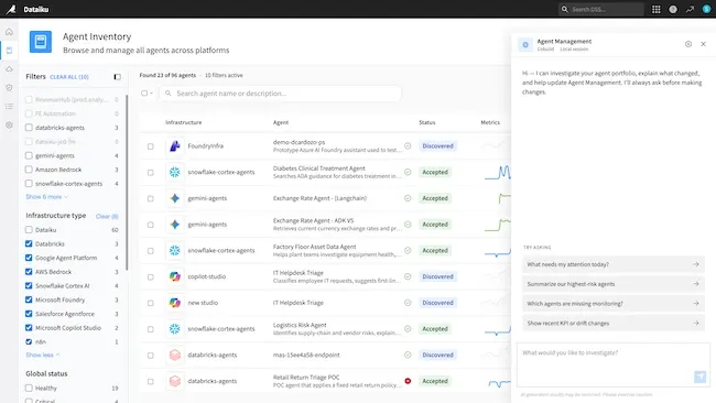 Dataiku Agent Management