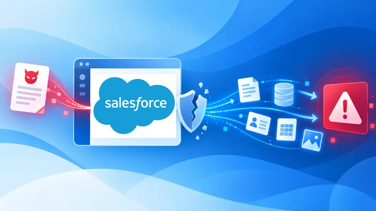Уязвимост за индиректно инжектиране на подкана в Salesforce позволява източване на данни без кликване
