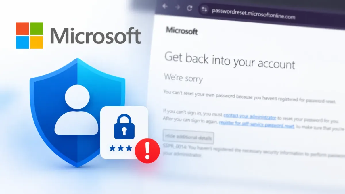 Порталът за нулиране на пароли на Microsoft може да разкрие потребители и детайли за тяхната MFA защита