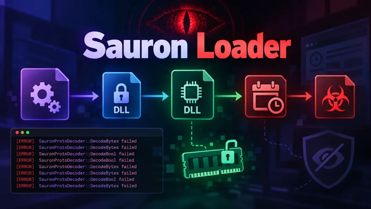 Зловредният софтуер Sauron Loader използва DLL Side-Loading и декриптиране в паметта за избягване на засичане