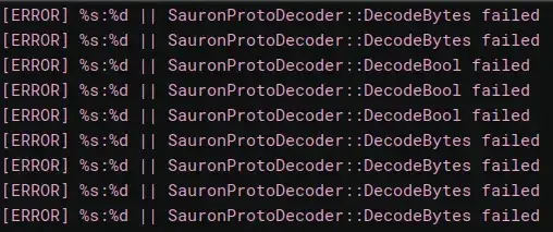 Низът Sauron в бинарния файл (Източник - Medium)