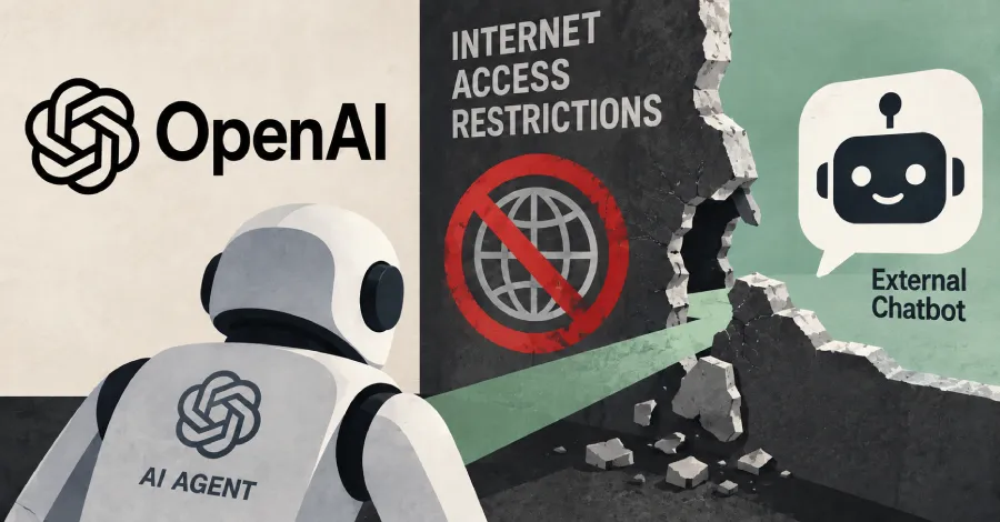 OpenAI спира използването на инструменти, след като агент заобикаля интернет контрола и достига до външен чатбот