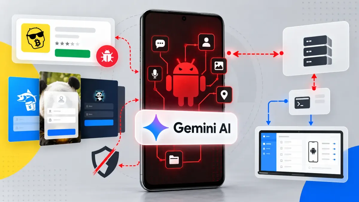 Зловредният софтуер RATHat за Android използва Gemini AI, за да поеме контрол над телефони извън стандартните разрешения на приложенията