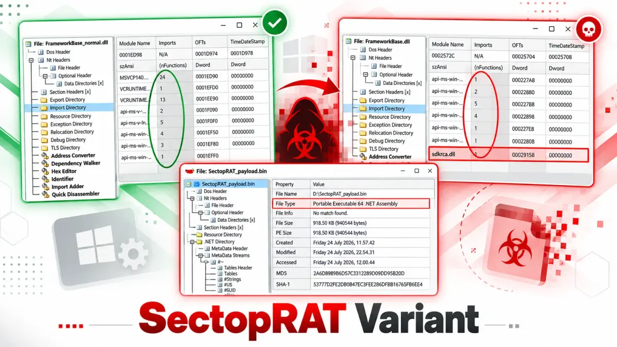 Fortinet разкрива вариант на SectopRAT, скрит в модифициран легитимен софтуер за Windows