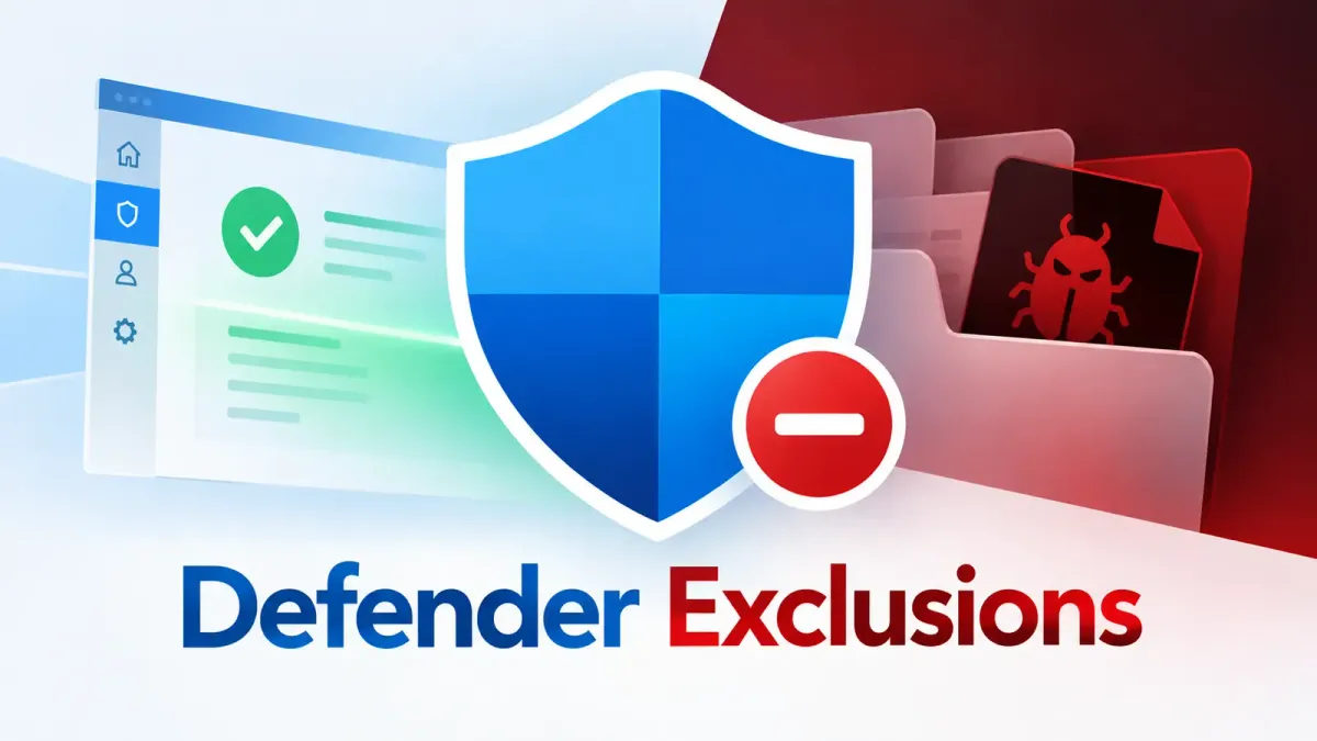 Хакери злоупотребяват с изключенията в Microsoft Defender, за да скрият зловреден софтуер от антивирусни сканирания