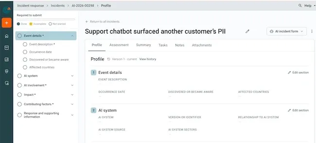 RadarFirst AI Incident Management