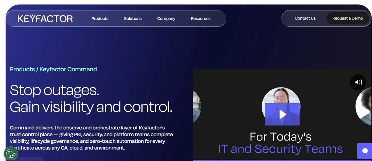 Keyfactor — Най-добра инкорпорация на PKI + жизнен цикъл