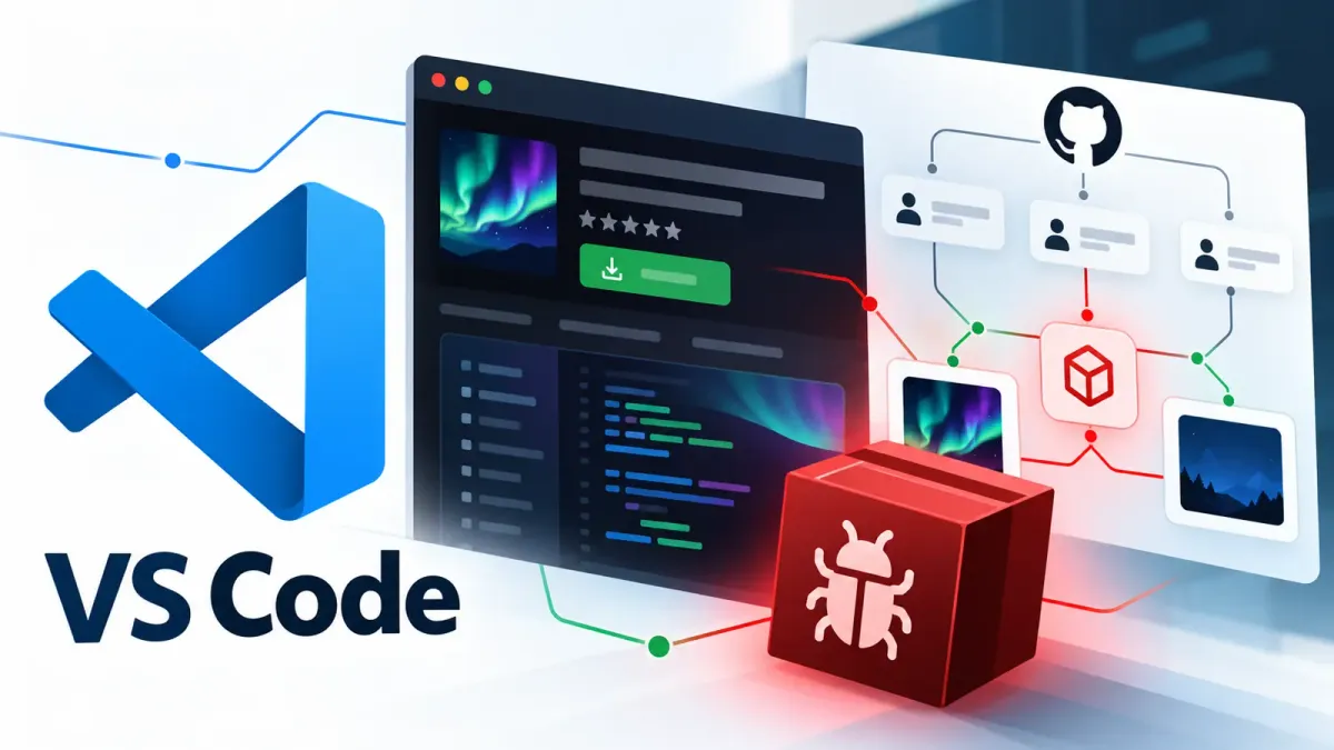 Атака по веригата за доставки GlassWorm използва фалшиви теми за VS Code за разпространение на скрит зловреден код