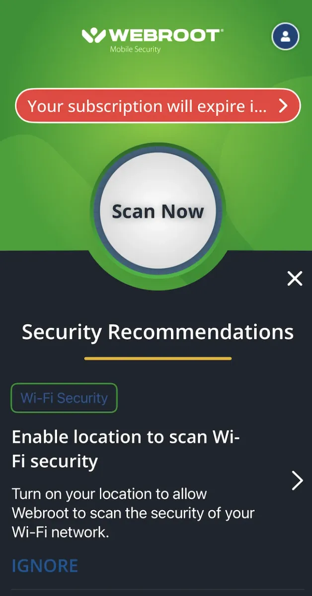 Webroot Mobile Security