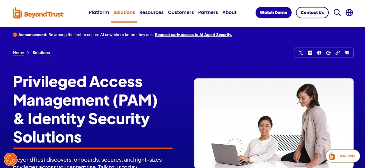 BeyondTrust (Entitle) — Best PAM + JIT-SaaS Fusion