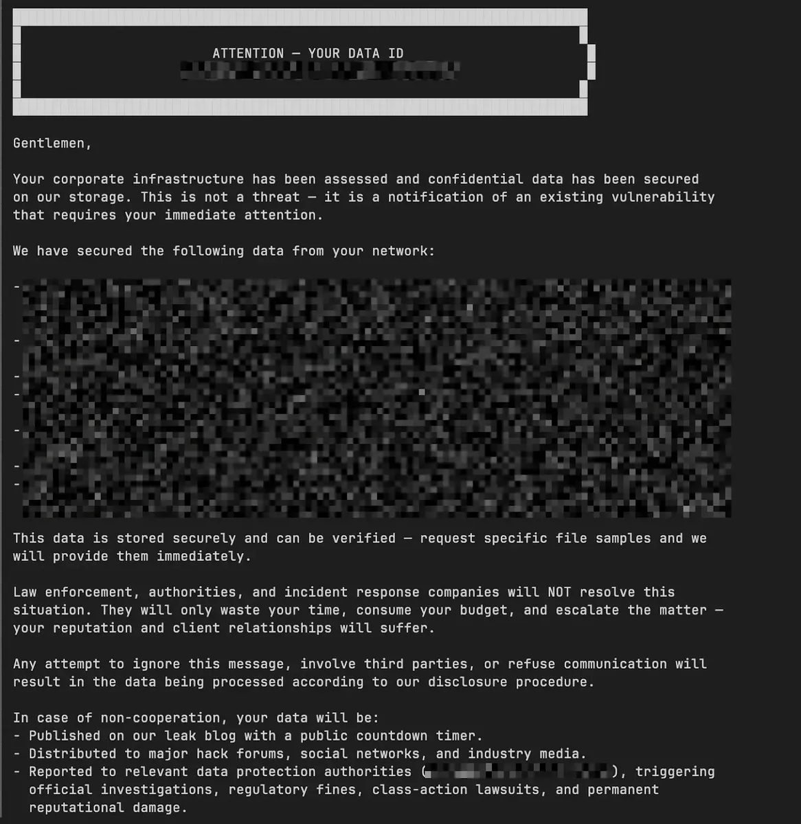 Предупредително съобщение (Източник – CloudSEK)