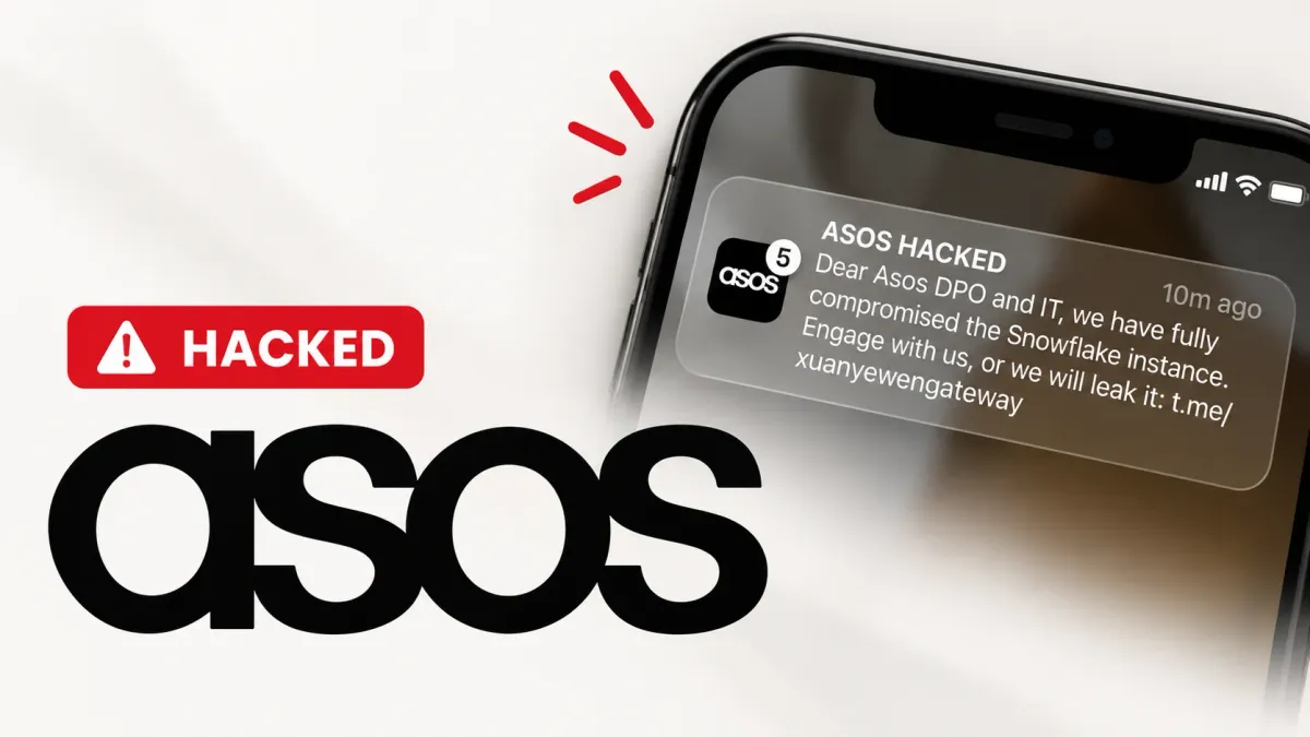 ASOS претърпя хакерска атака – потребителите на приложението получиха съобщения, изпратени от киберпрестъпници