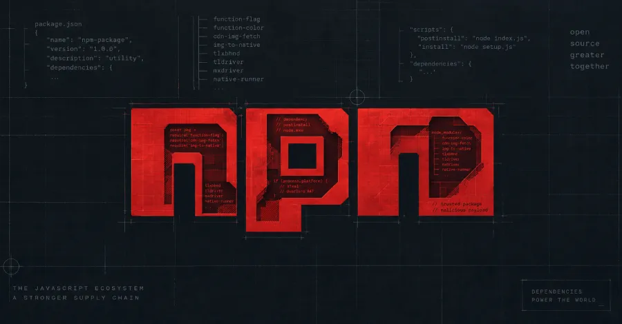 Осем зловредни пакета в npm, изтеглени 40 767 пъти, разпространяват Overlord RAT и открадвач на данни