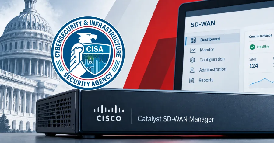 CISA добави критична уязвимост за заобикаляне на автентификацията в Cisco Catalyst SD-WAN Manager към каталога KEV
