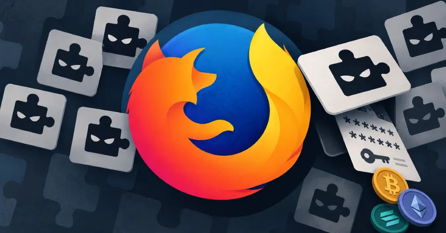 16 зловредни разширения за Firefox се представят за портфейли Rabby и OKX, за да крадат фрази за възстановяване