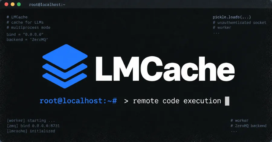 Некритична уязвимост в LMCache позволява на автентикирани атакуващи да изпълняват отдалечен код