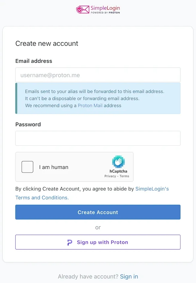 SimpleLogin
