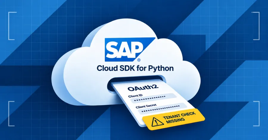 SAP разкри критична уязвимост с CVSS 10 в Cloud SDK за Python, позволяваща кражба на OAuth2 идентификационни данни