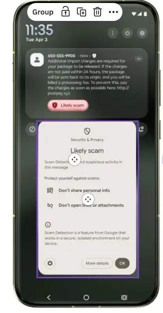 Засичане на измами в известията от чатове (Източник: google)