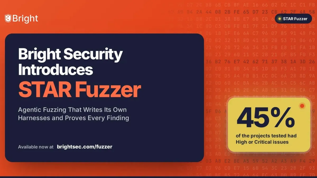 Bright Security представя STAR Fuzzer – фазинг с изкуствен интелект, който сам създава тестови обвивки и доказва всяка открита уязвимост