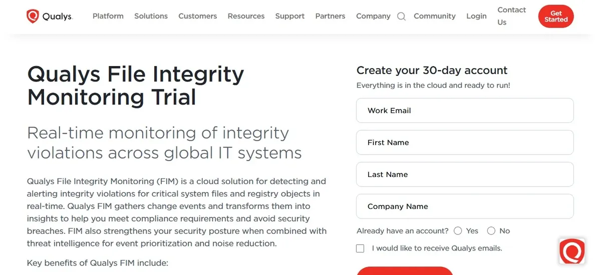 Qualys FIM — Най-добро мащабиране с облачен агент