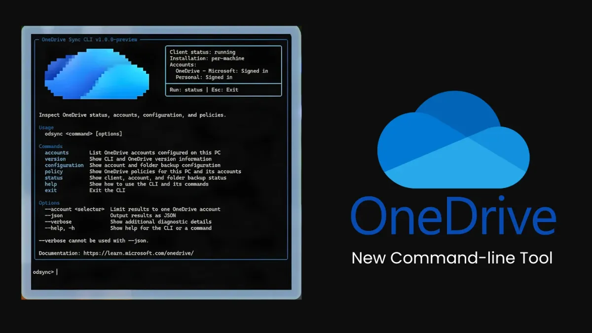 Microsoft представи нов инструмент с команден ред за OneDrive за управление на синхронизацията
