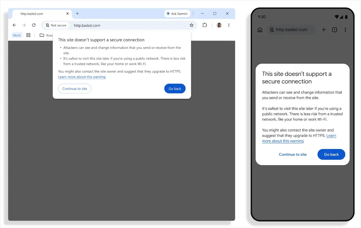 Защита на HTTPS в Chrome