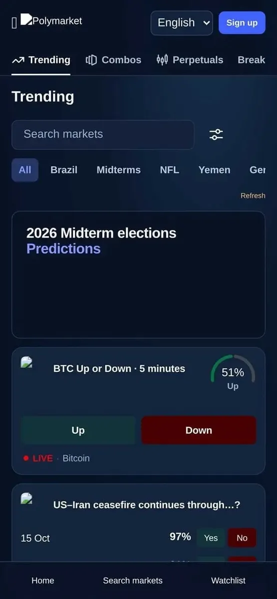 Polymarket (Източник - iVerify)