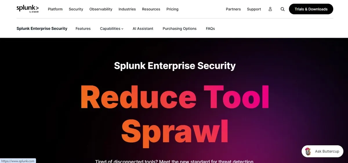 Splunk (Cisco) — Най-добра дълбочина на анализите