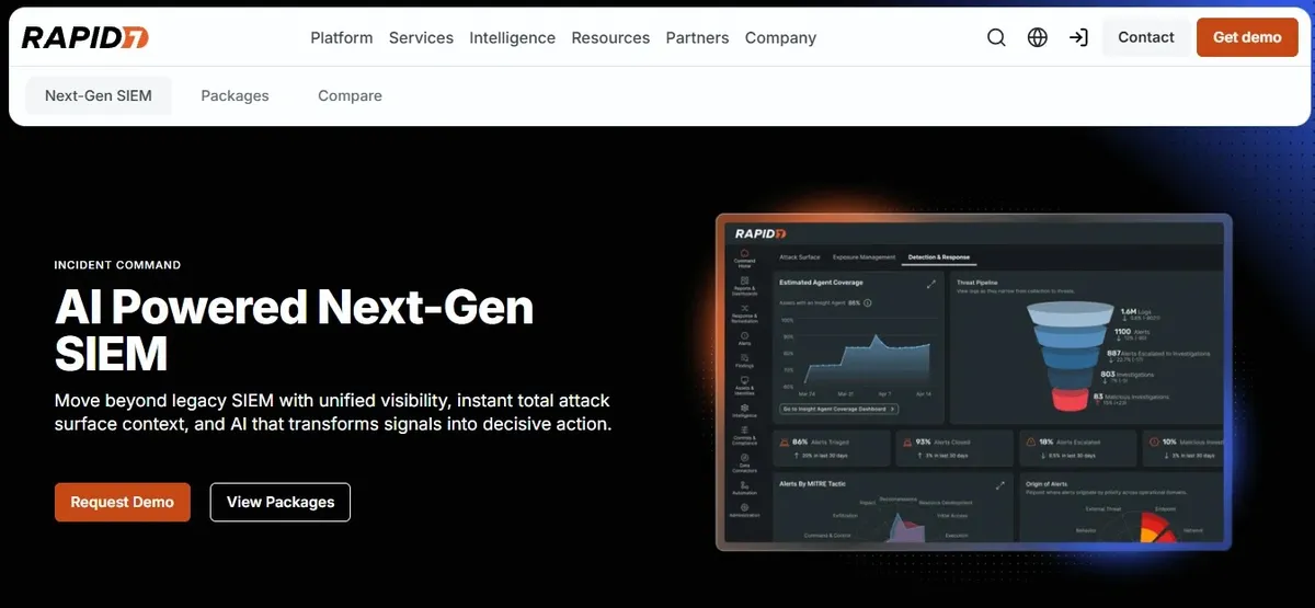 Rapid7 InsightIDR — най-добро комплексно откриване за средния пазар